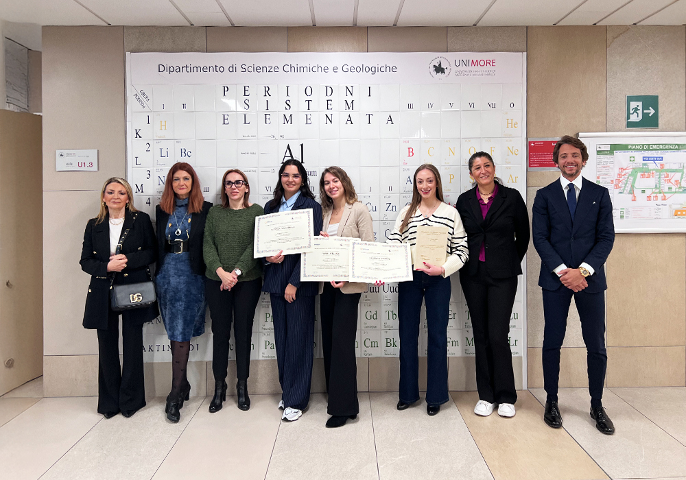 Premiate le tre neolaureate Unimore vincitrici della prima edizione del Bando Premi di Laurea “Carlo Saetti – Opocrin S.p.A.”